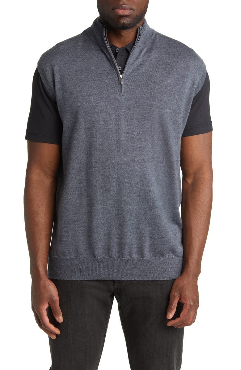 Peter Millar Autumn Crest Quarter Zip Vest, Main, color, 