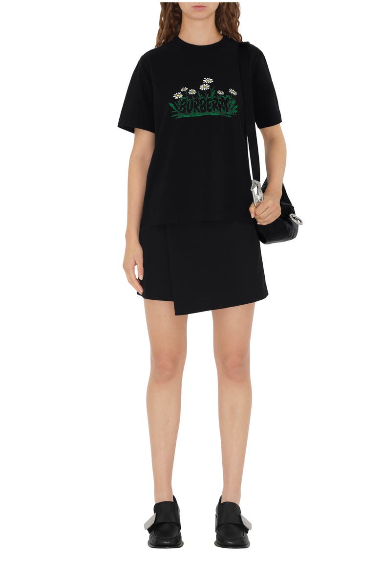 Burberry Daisy Logo Cotton T-shirt, Main, color,