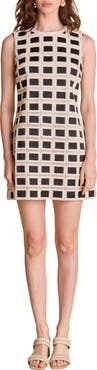 English Factory Open Stitch Sleeveless Sheath Dress