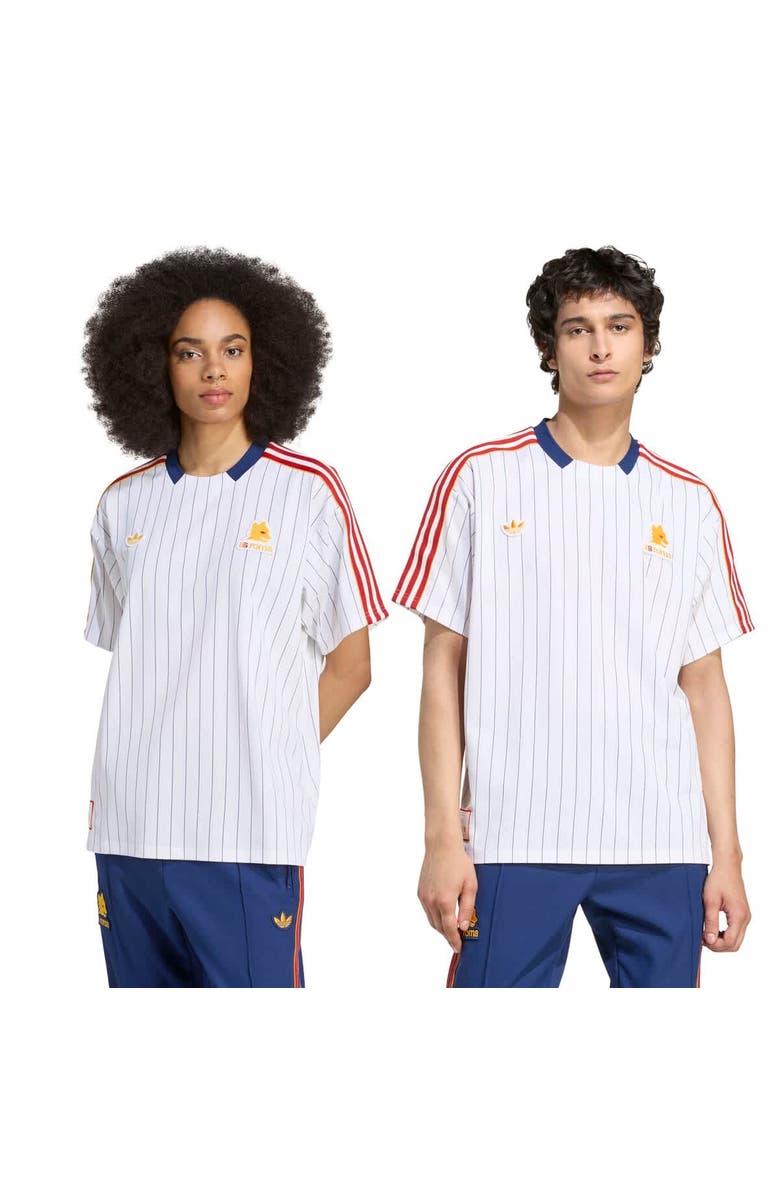 adidas Unisex adidas  White AS Roma Terrace Icons Jersey, Alternate, color, White