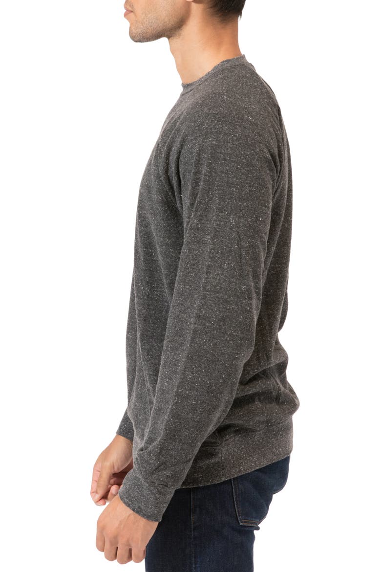 Raglan Sweatshirt, Alternate, color, HEATHER BLACK