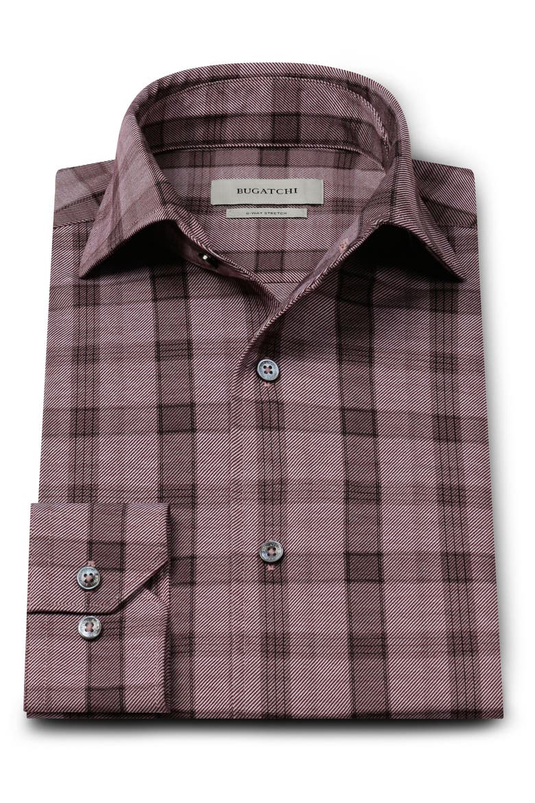 Devon OoohCotton® Plaid Button-Up Shirt, Alternate, color, BURGUNDY
