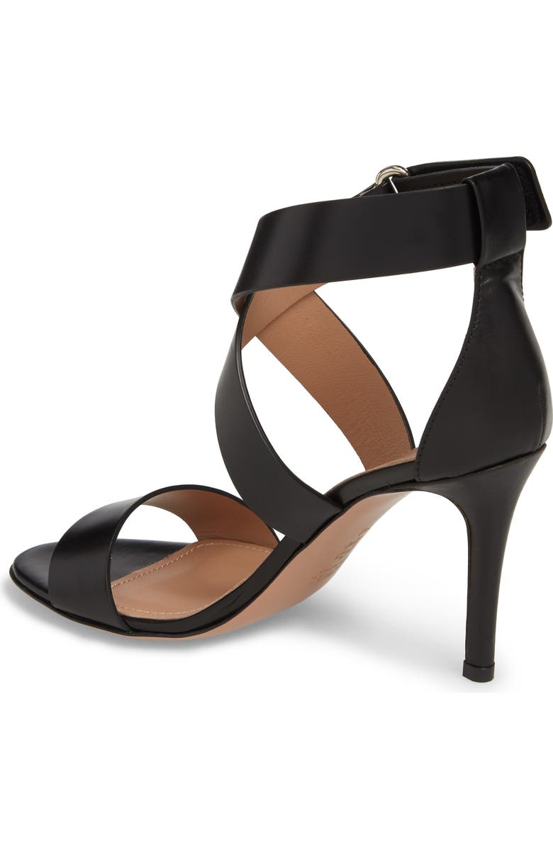 Lewit Isa Sandal, Alternate, color, Black Leather