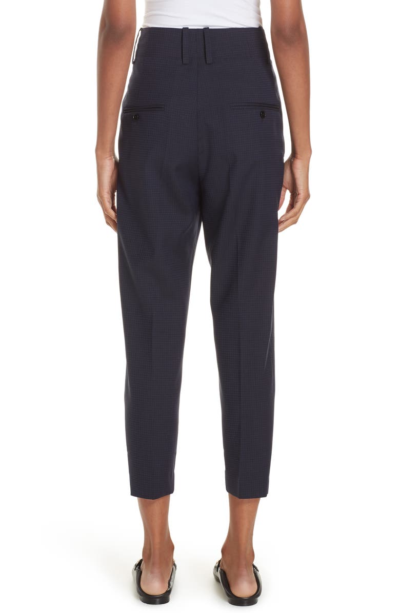 Isabel Marant Étoile Noah Tapered Wool Crop Pants, Alternate, color,