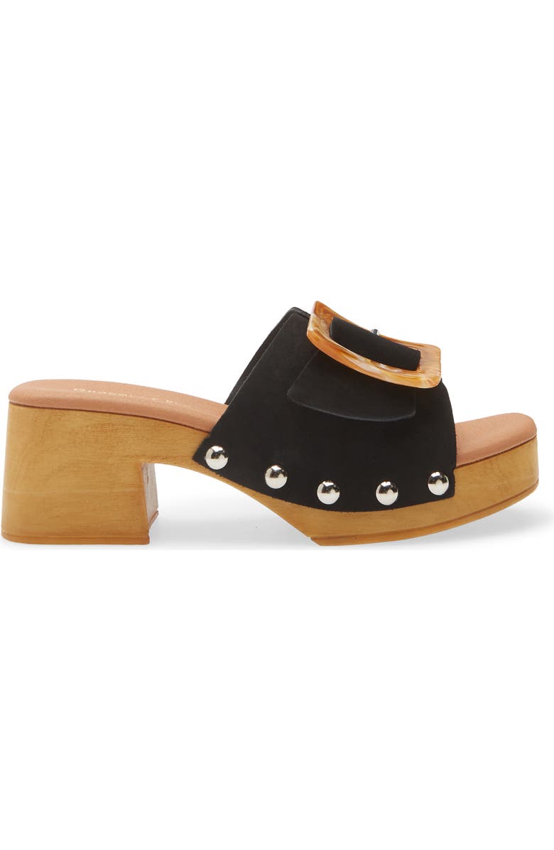 Chocolat Blu Lio Platform Slide Sandal, Alternate, color, Black Suede