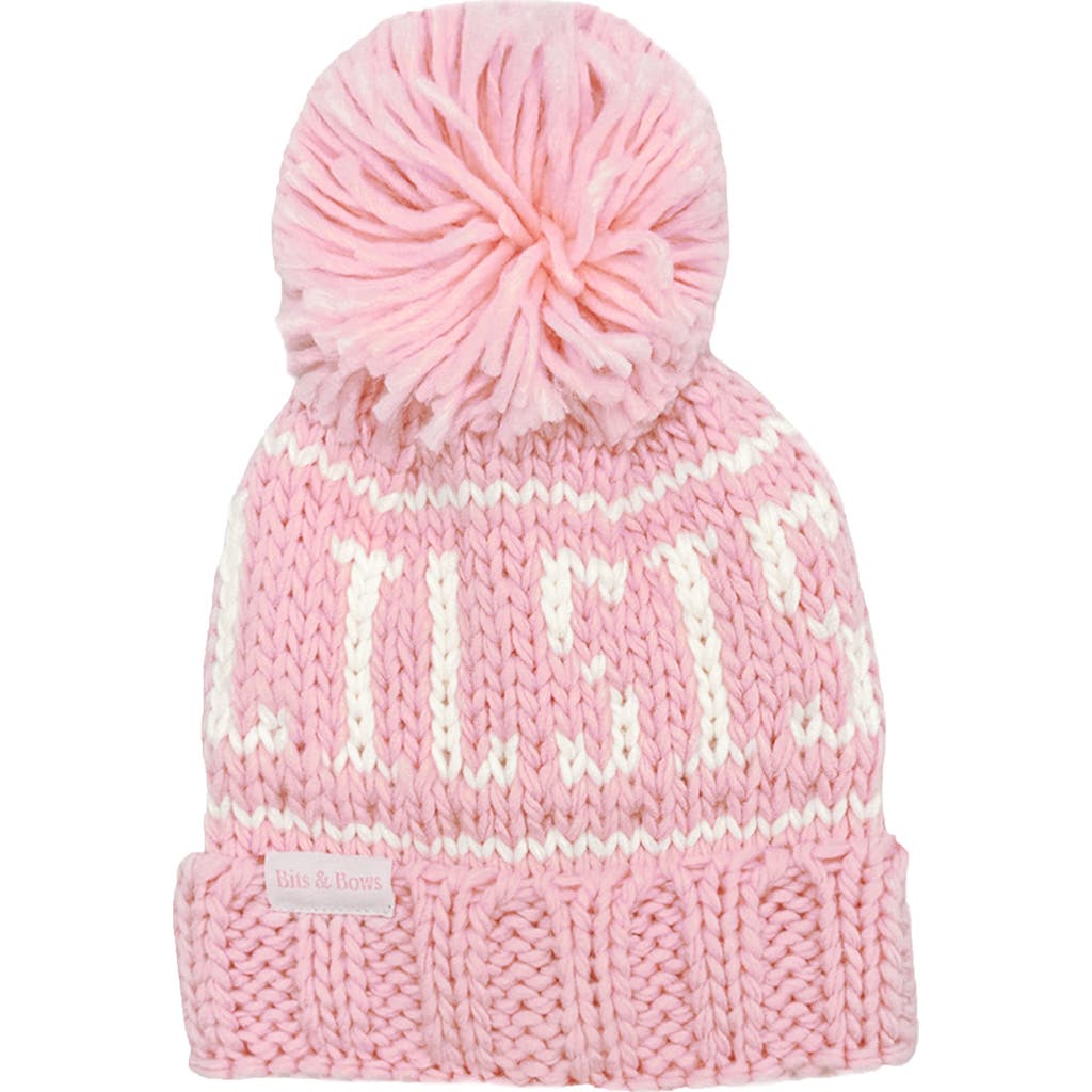 Bits & Bows Lil Sis Bobble Hat In Pink