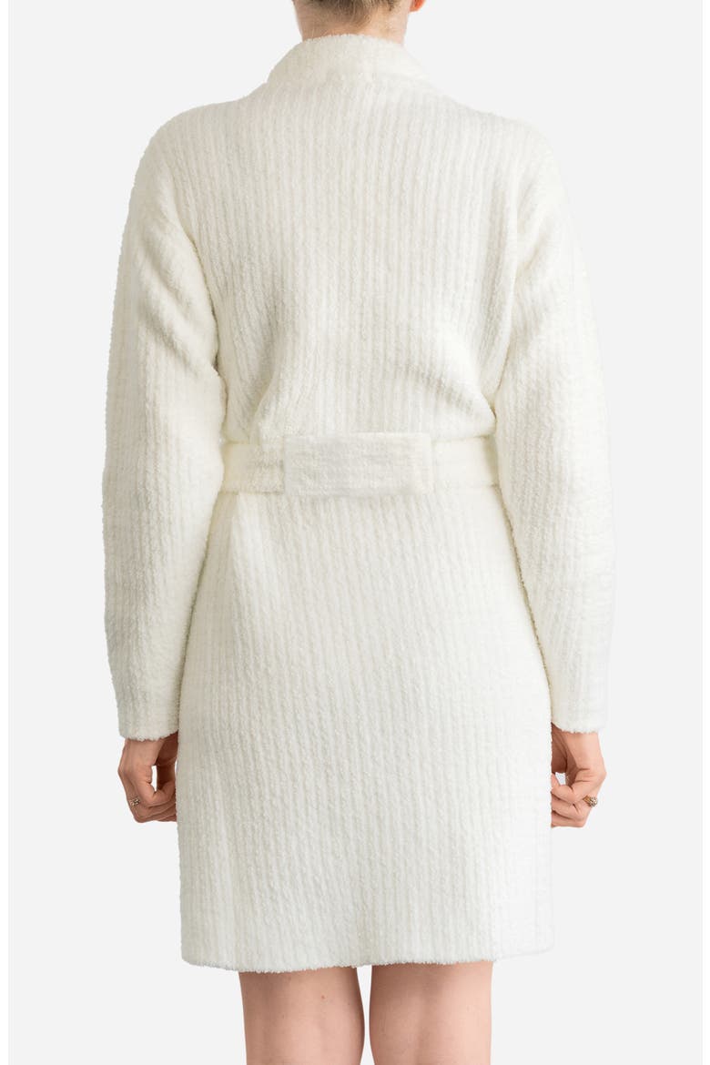 Snug Rib Cardigan Robe, Alternate, color, OFF WHITE