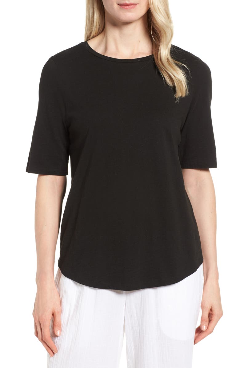 Eileen Fisher Crewneck Tee, Main, color,
