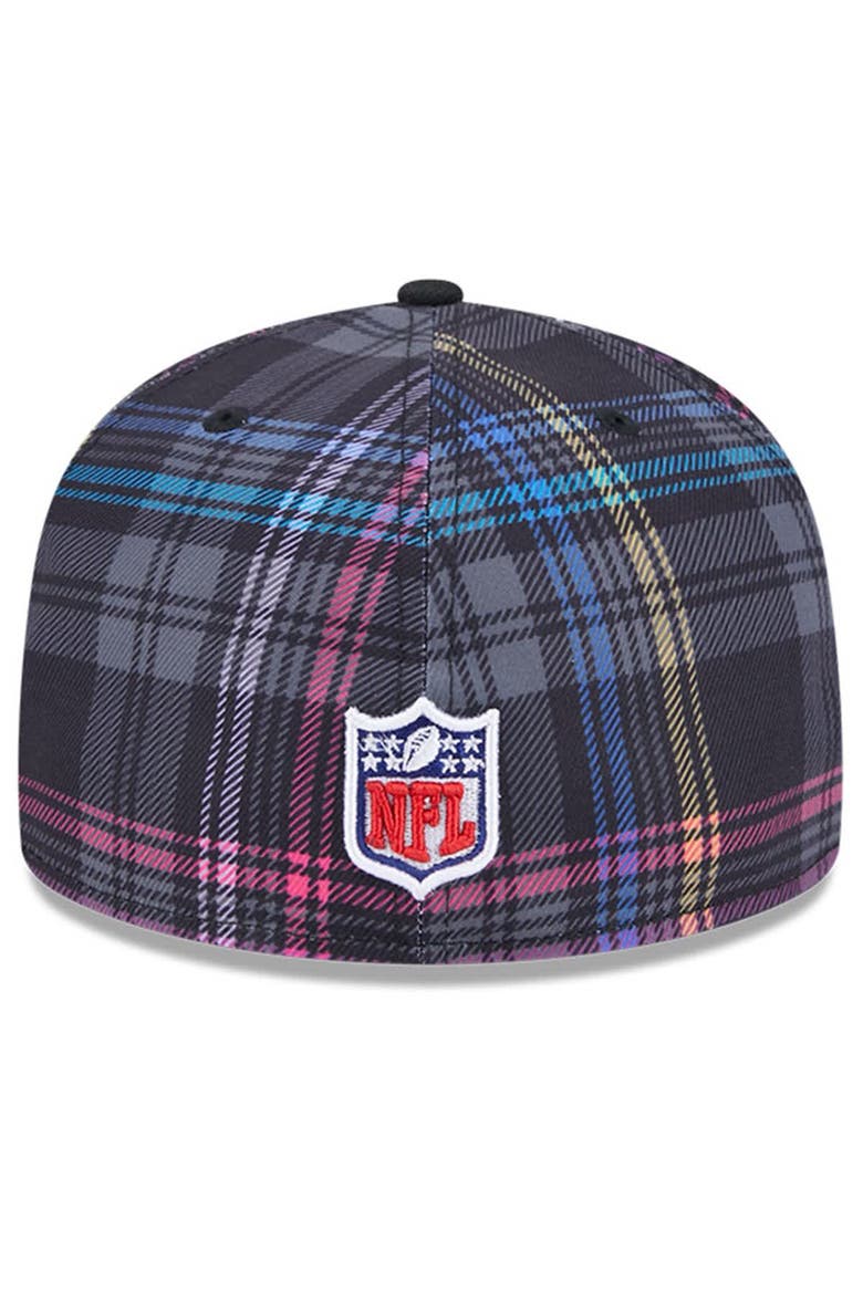 Men's New Era Black Jacksonville Jaguars 2024 NFL Crucial Catch Plaid 59FIFTY Fitted Hat, Alternate, color, Black