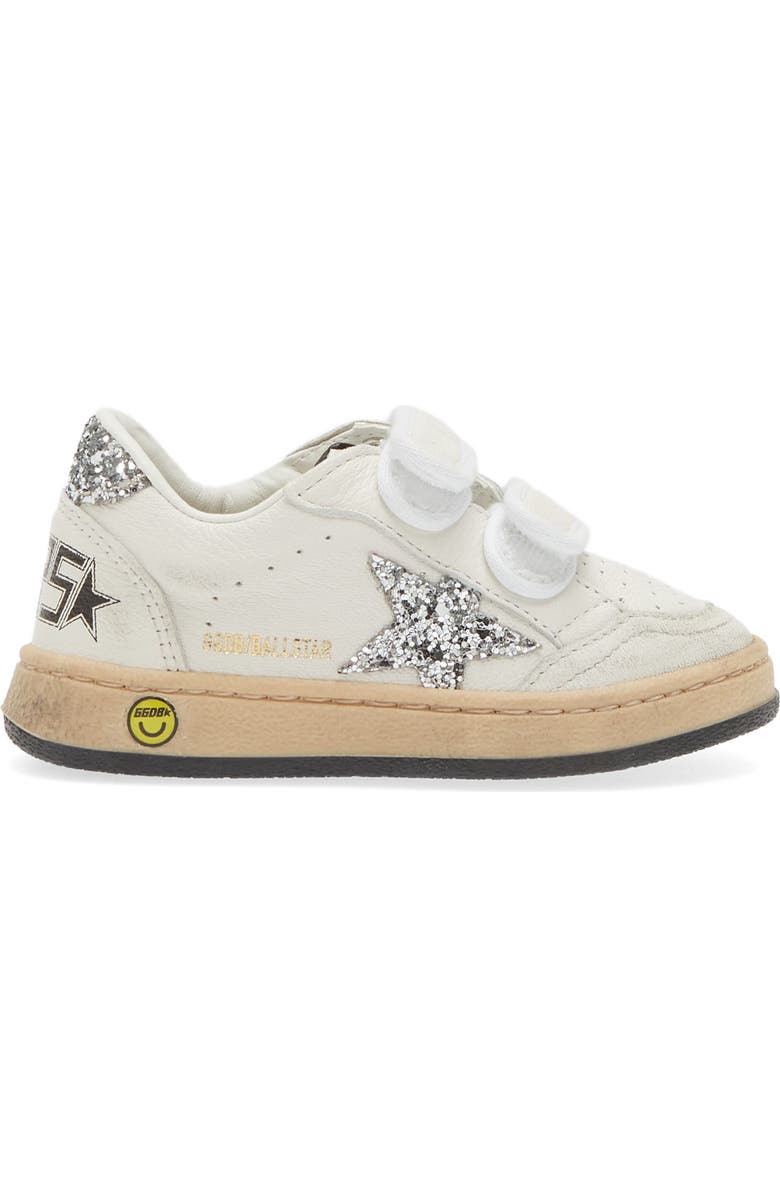 Golden Goose Kids' Ball Star Sneaker, Alternate, color, White/ Silver
