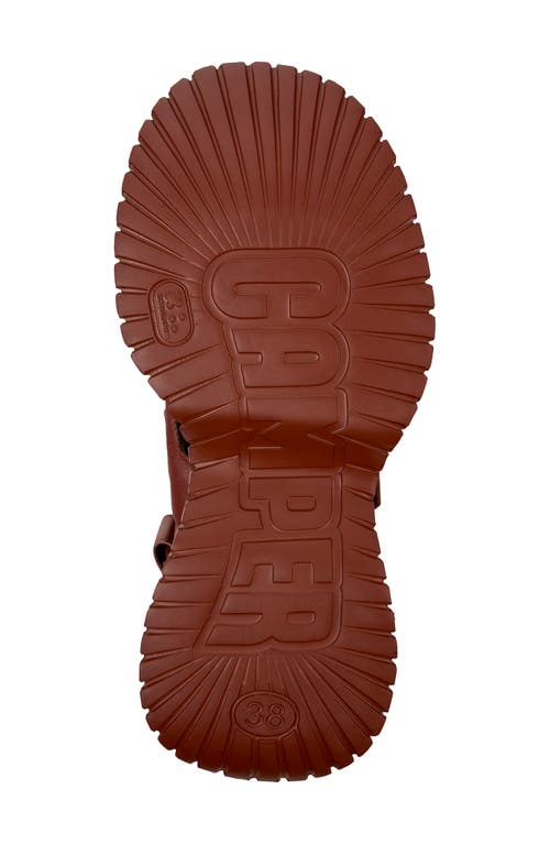 Shop Camper Pix Bcn Platform Sandal In Medium Red
