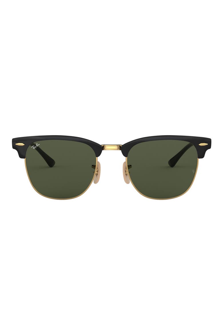 Clubmaster 51mm Sunglasses, Main, color, BLACK GOLD
