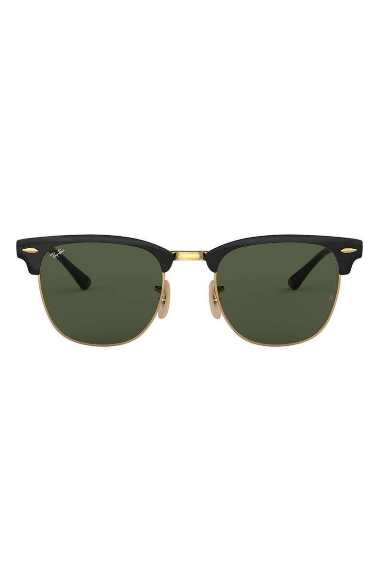 Ray-Ban Clubmaster 51mm Sunglasses, Main, color, Black Gold