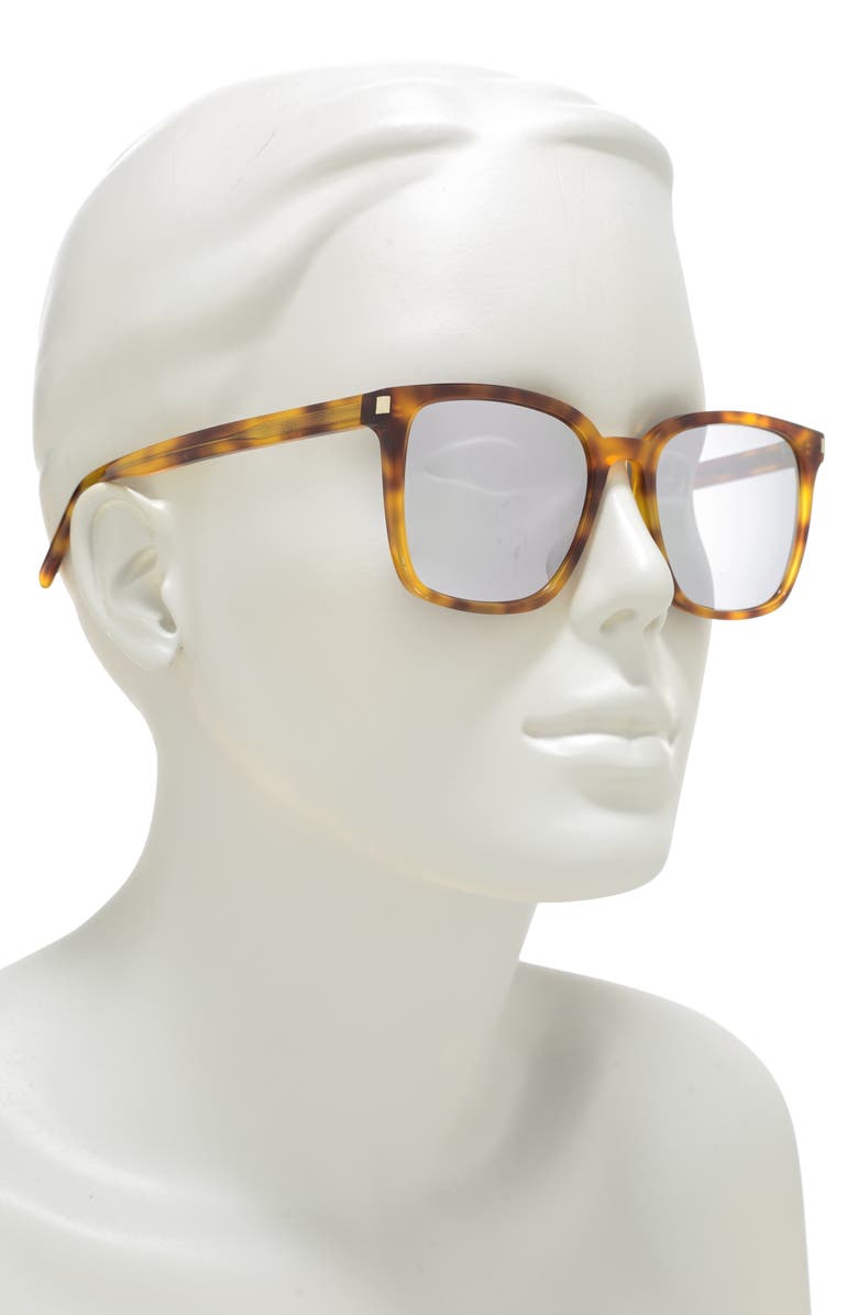 Saint Laurent 54mm Square Sunglasses, Alternate, color,