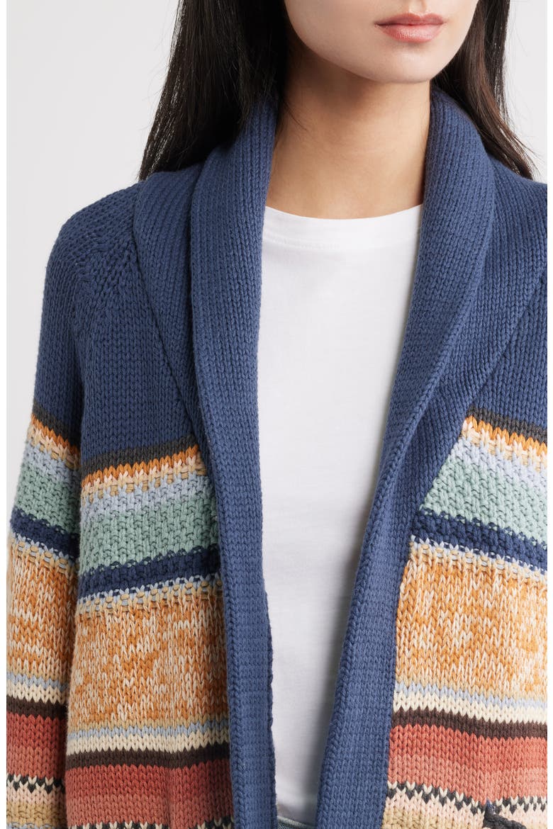 The Mountain Lodge Shawl Collar Cardigan, Alternate, color, TAOS STRIPE
