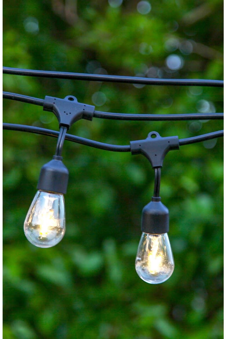Ambience Solar LED Hanging String Lights, Alternate, color, BLACK