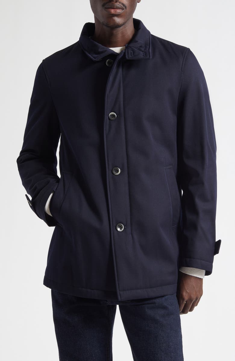 Herno Loro Piana Storm System<sup>®</sup> Waterproof Merino Wool Coat, Alternate, color, Blue Navy