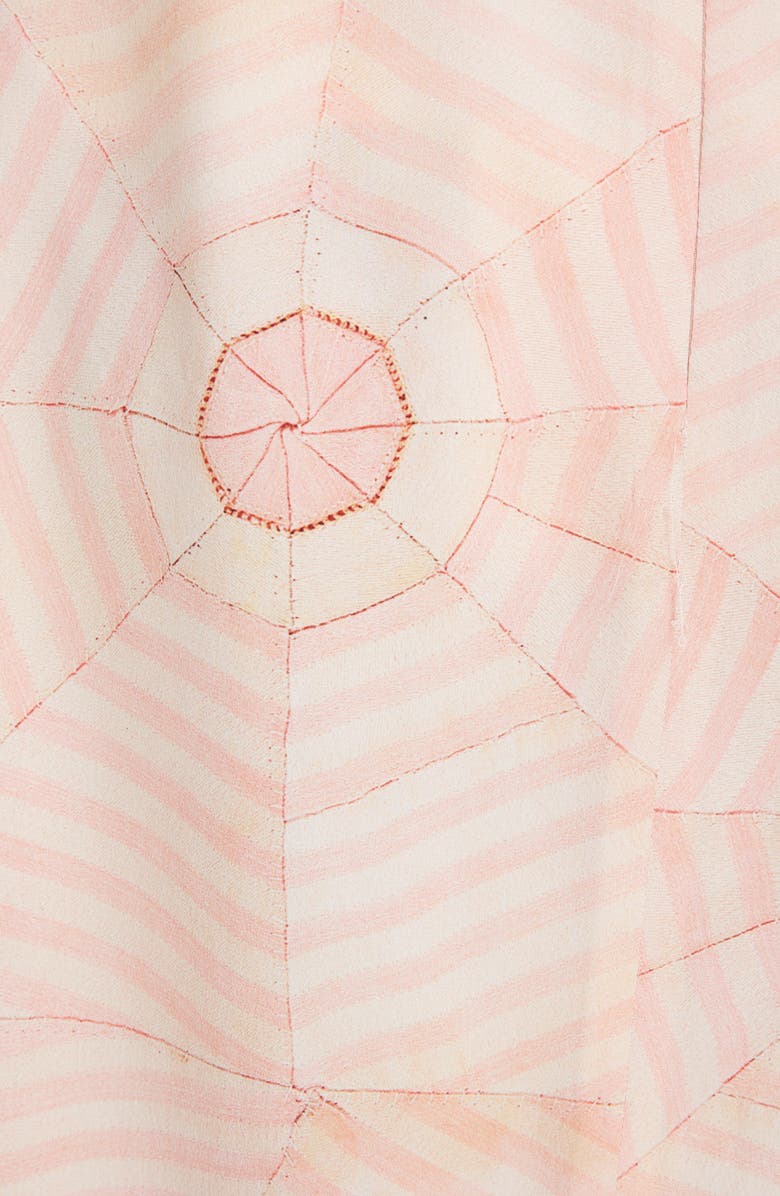 Simone Rocha Deconstructed Pleated Silk Crêpe de Chine Midi Skirt, Alternate, color,