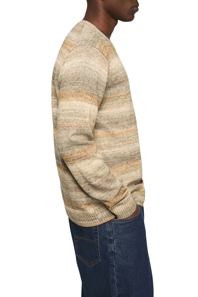 Space Dye Cotton Blend Crewneck Sweater, Alternate, color, MULTI COMBO