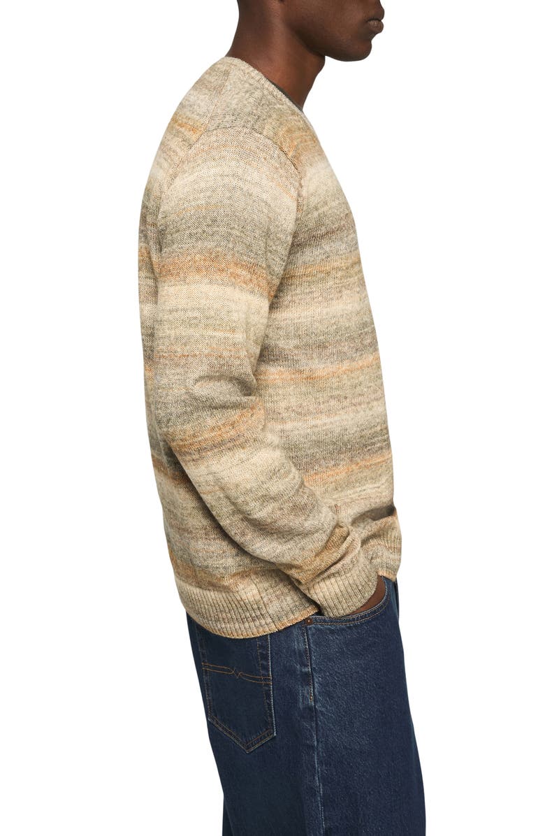 Lucky Brand Space Dye Cotton Blend Crewneck Sweater, Alternate, color,