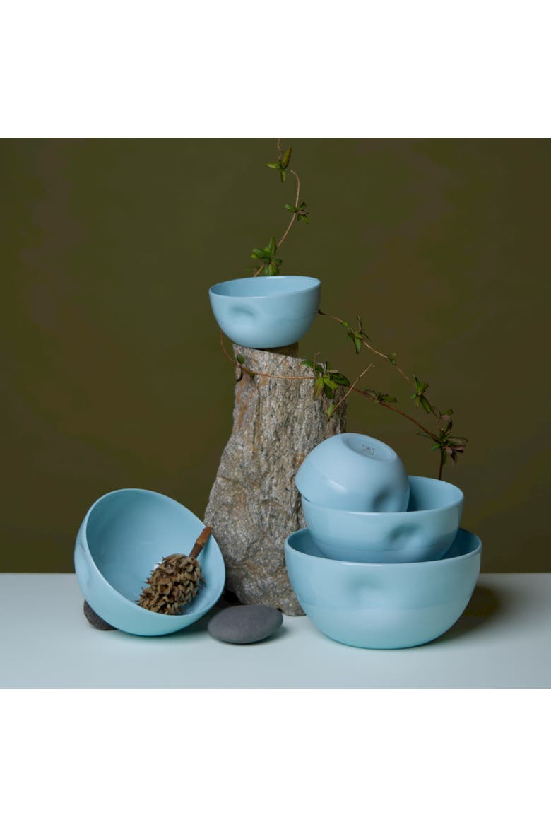 Unique Series Thumb Print Porcelain Bowl, Alternate, color, Denim