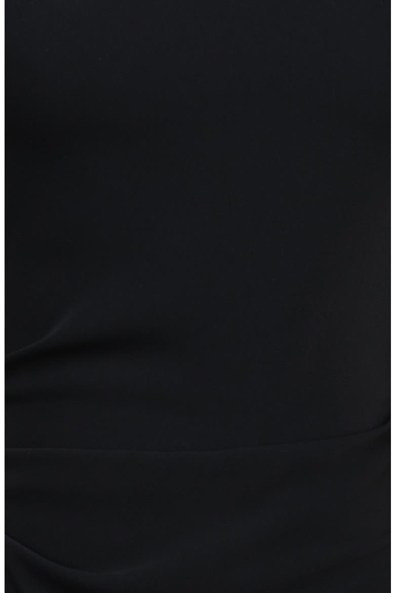 Keoni Asymmetric Neck Gown, Alternate, color, BLACK