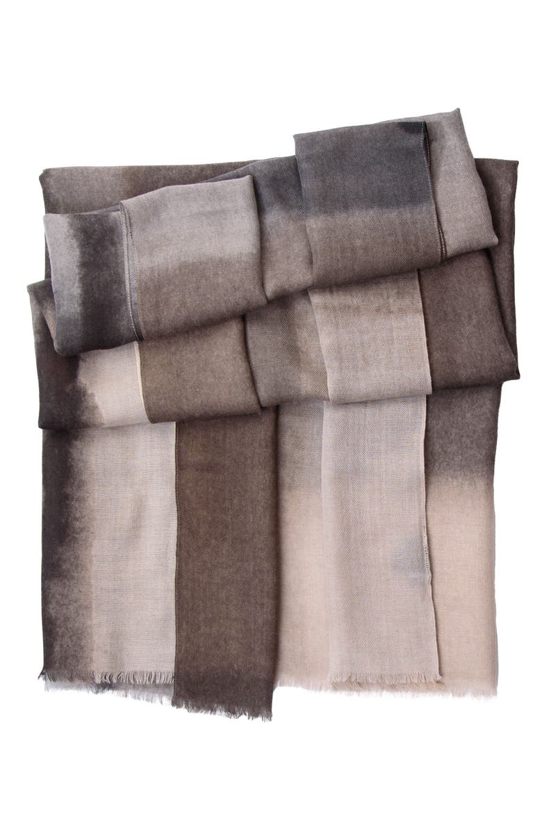 Vicenza - Wool & Silk Scarf, Alternate, color, Grey