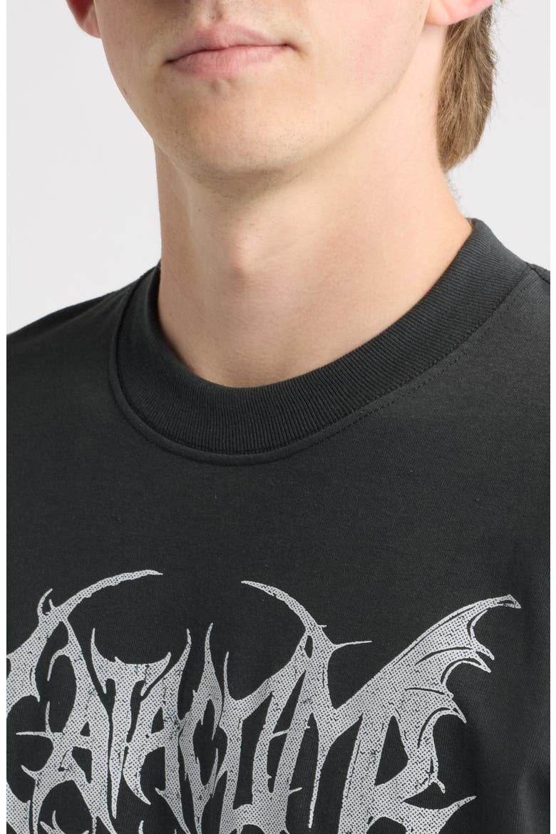 Metal Night Graphic T-Shirt, Alternate, color, VINTAGE BLACK