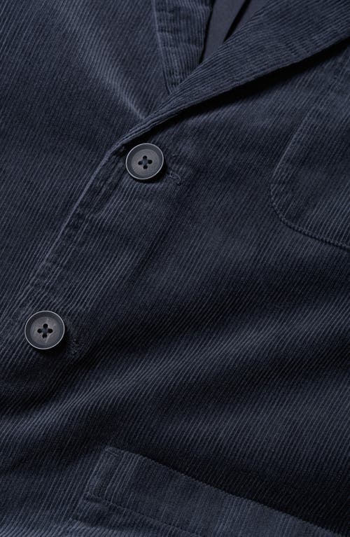 Seasalt Cornwall Plantsman Organic Cotton Corduroy Blazer In Blue