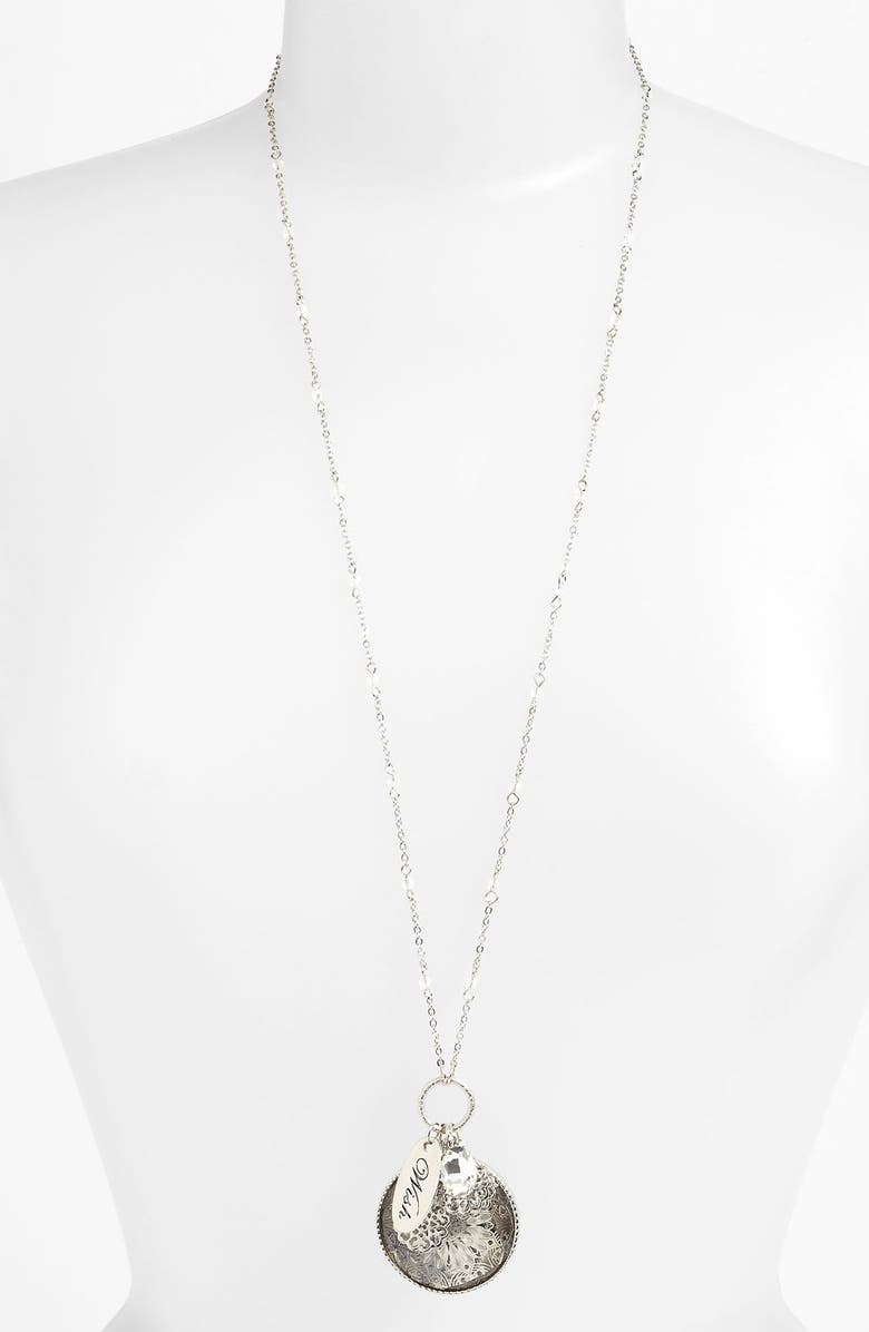 Nordstrom 'Tinseltown' Long Cluster Pendant Necklace, Main, color, 