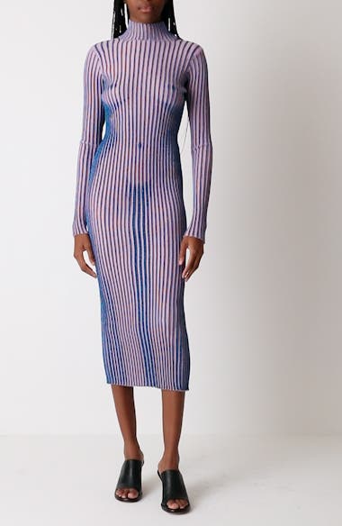 Jean Paul Gaultier Body Morph Metallic Trompe l'Oeil Merino Wool