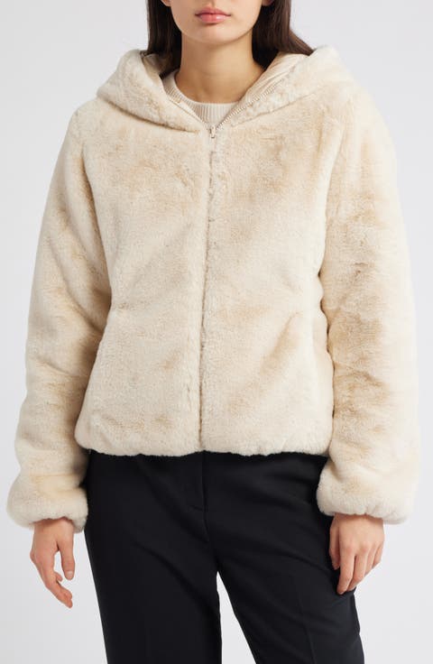 Laila Faux Fur Reversible Water Repellent Puffer Jacket