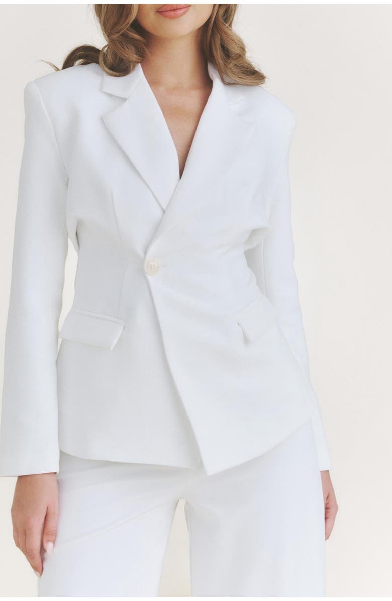 Six Stories Asym Tailored Jacket, Alternate, color, White