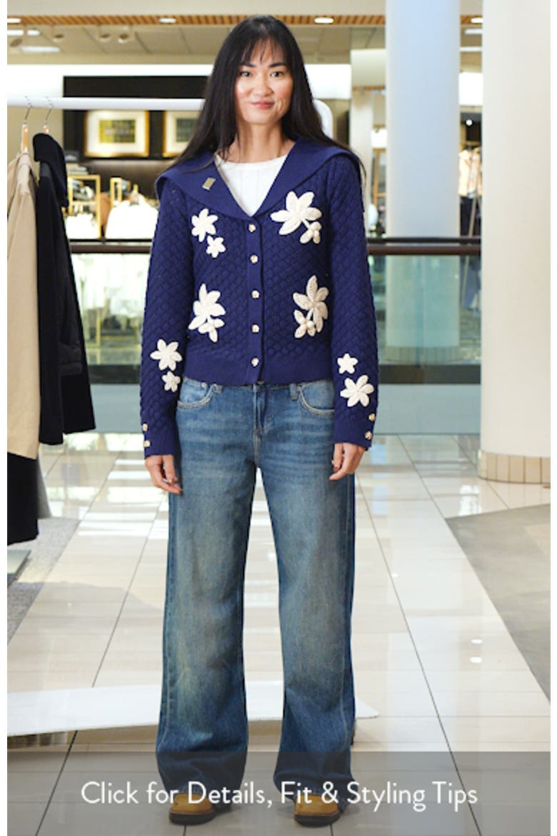 Analissa Floral Appliqué Cardigan video