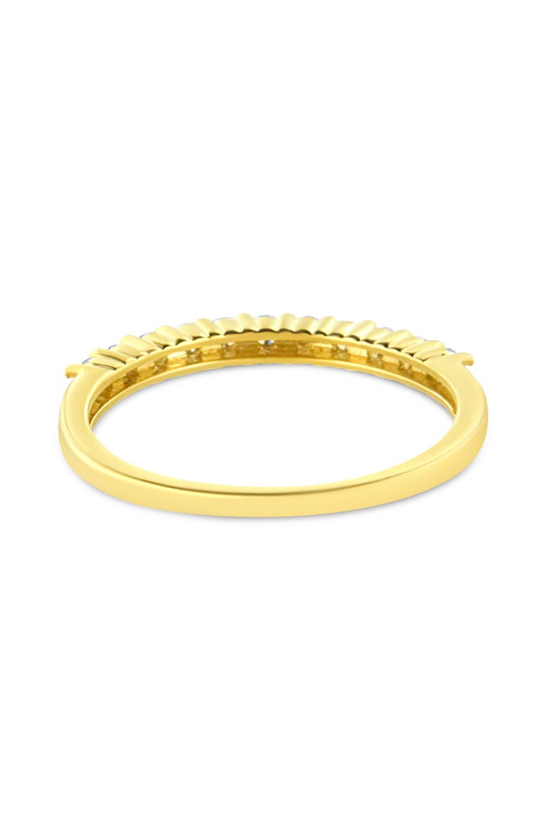 IGI Certified 1/4 Cttw Diamond 10K Gold Fluted Band Style Ring, Alternate, color, Yellow Gold