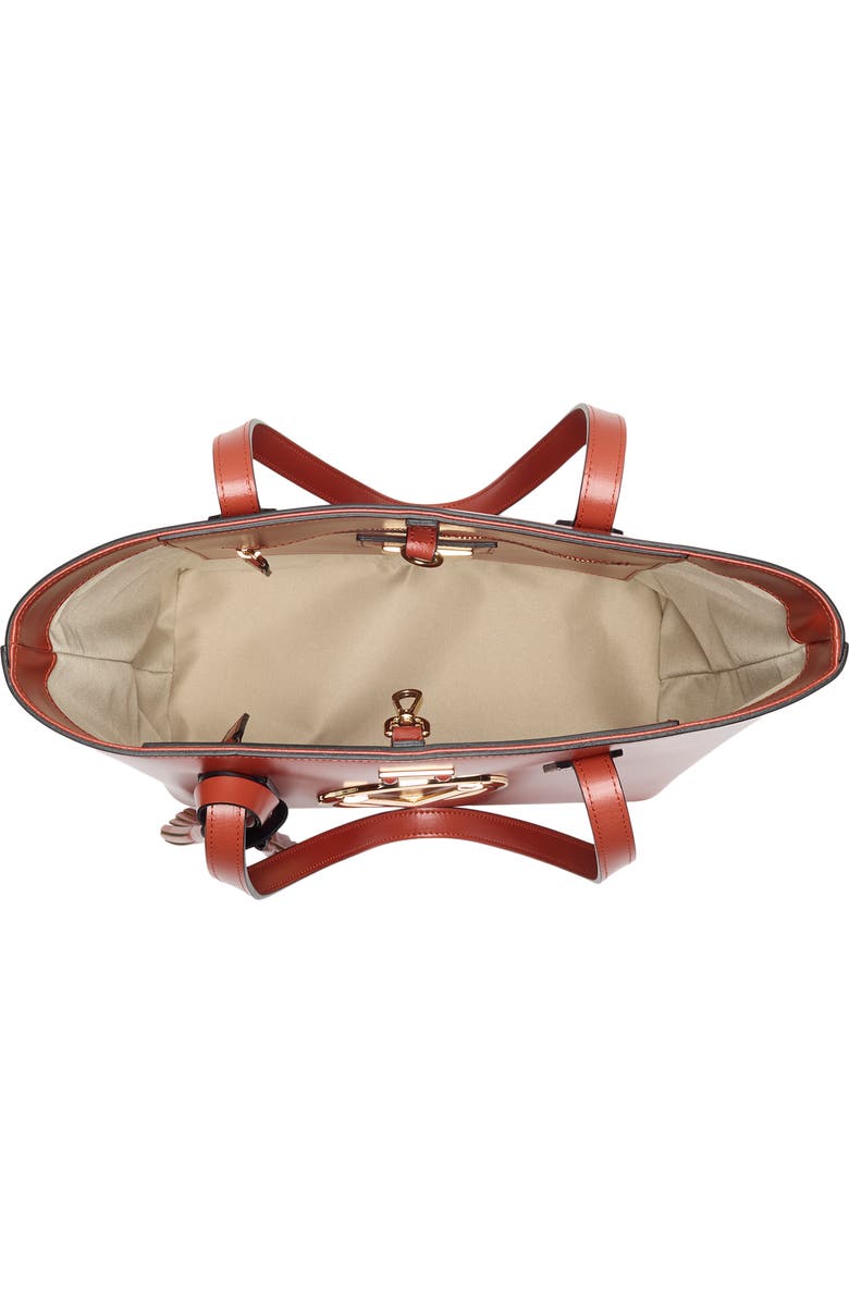 VALENTINO BY MARIO VALENTINO Prince Foreer Leather Tote Bag, Alternate, color, Rust