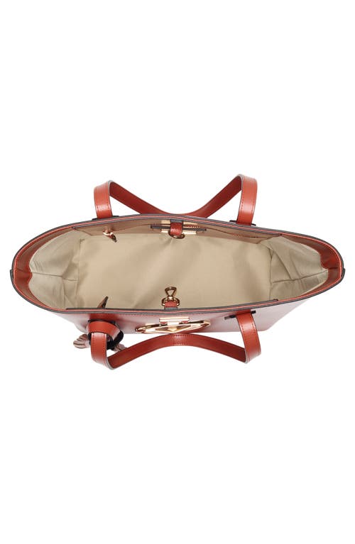 Valentino By Mario Valentino Prince Foreer Leather Tote Bag In Brown