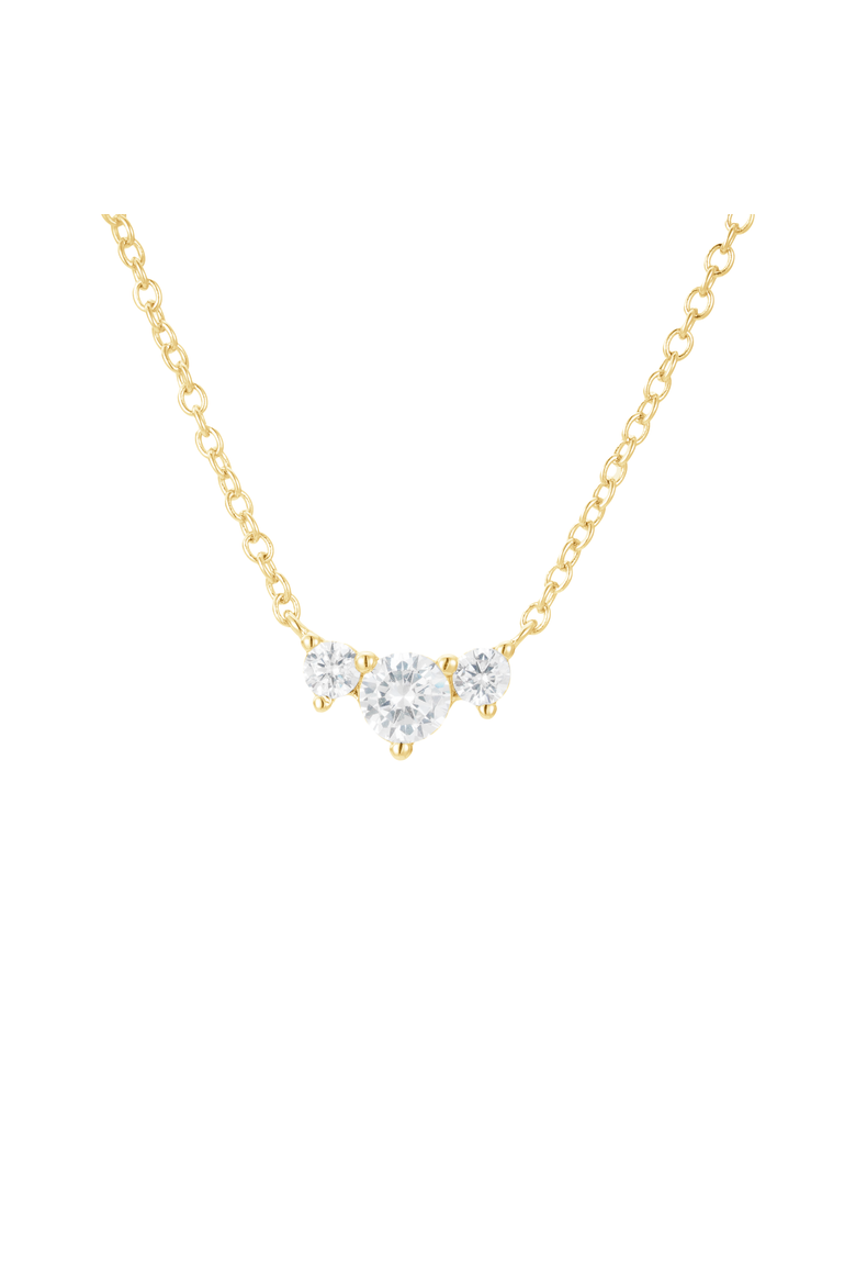 Capri Crystal Necklace, Main, color, Metallic Gold