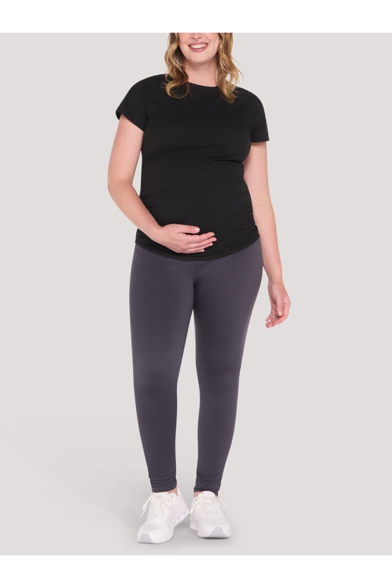 Crew Neck Short Sleeve Active Tee, Alternate, color, Black