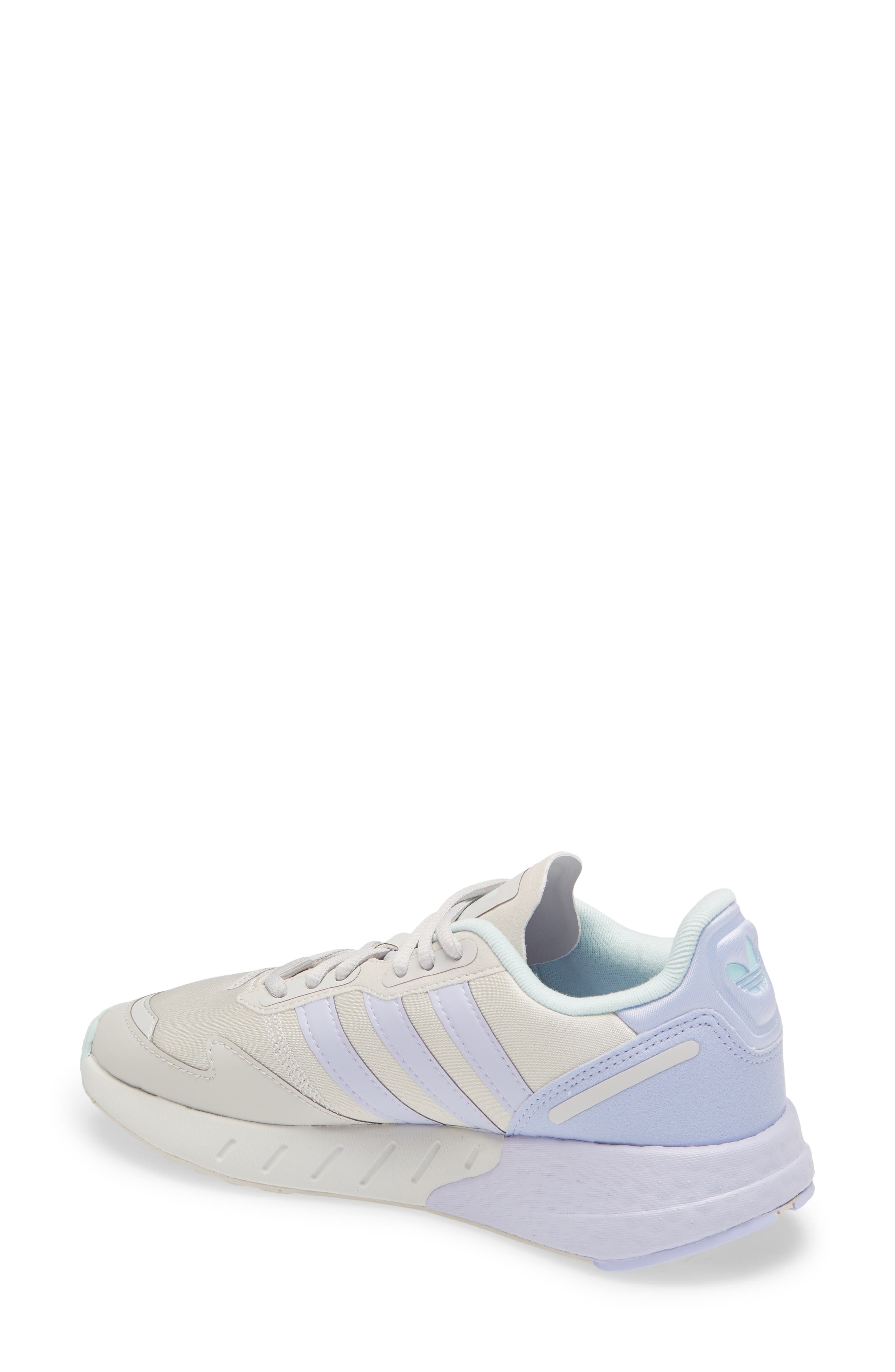ZX 1K Boost Sneaker, Alternate, color, GREY/ VIOLET/ HALO MINT