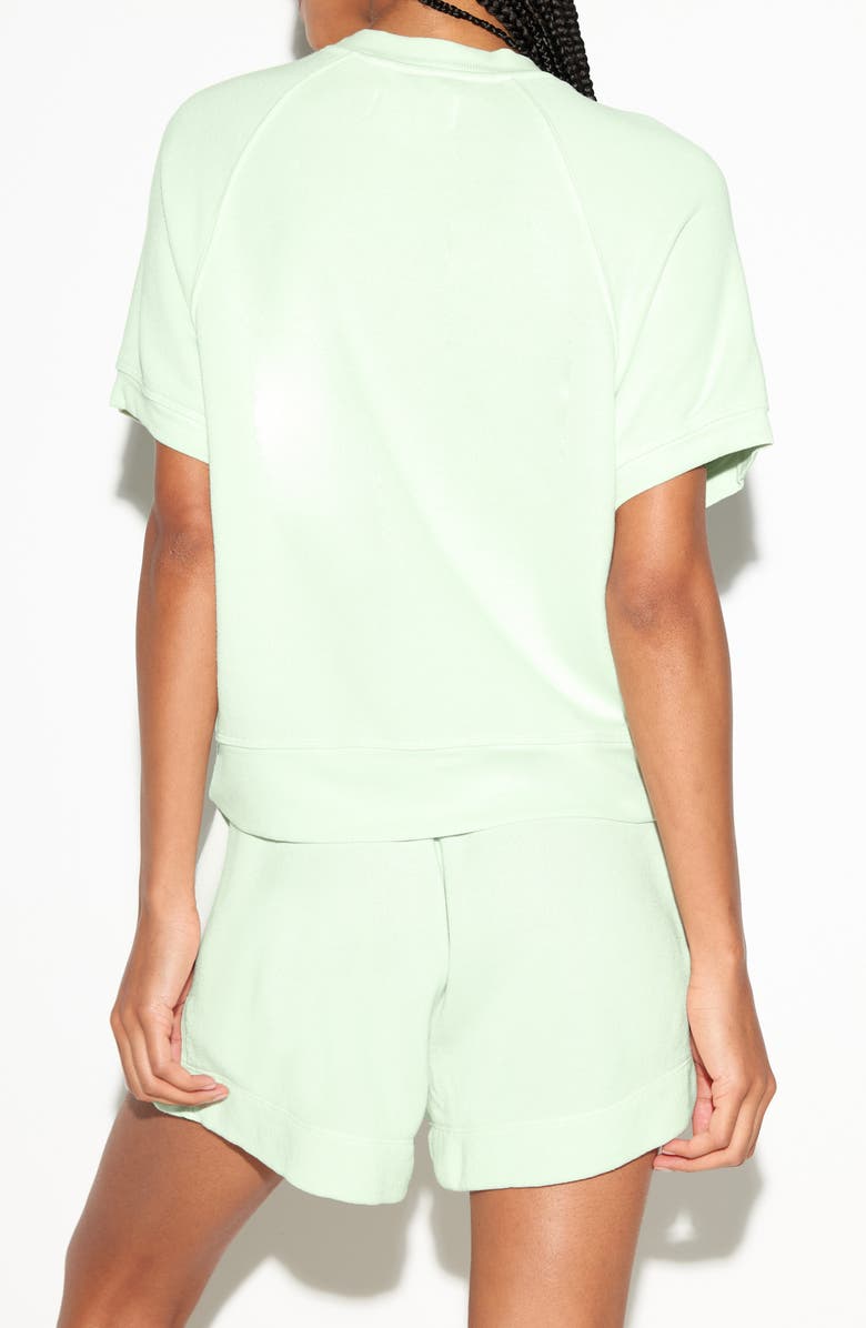 Spiritual Gangster Monroe Short Sleeve Sweatshirt, Alternate, color, Beach Glass