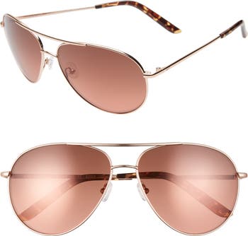 Chance 61mm Mirrored Aviator Sunglasses