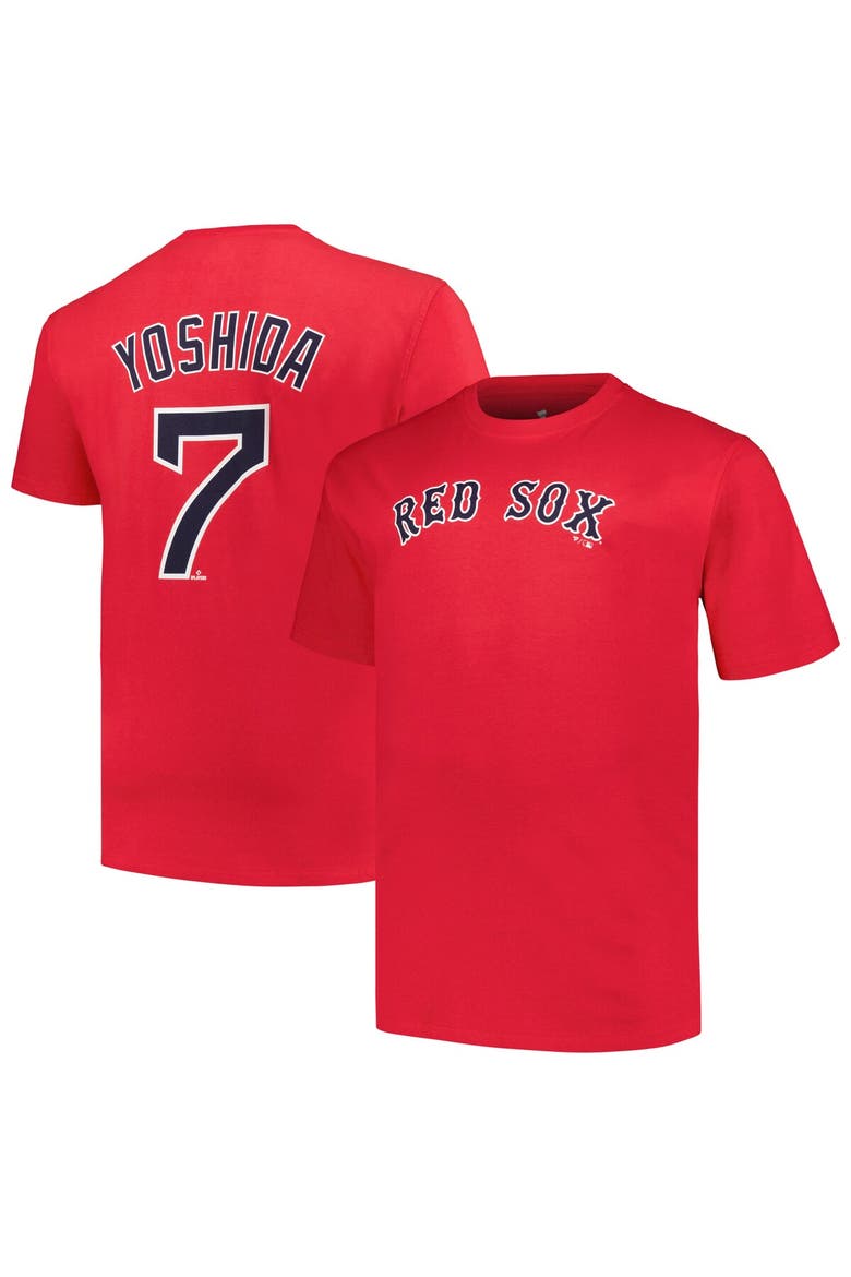 Men's Masataka Yoshida Red Boston Red Sox Big & Tall Name & Number T-Shirt, Alternate, color, Red