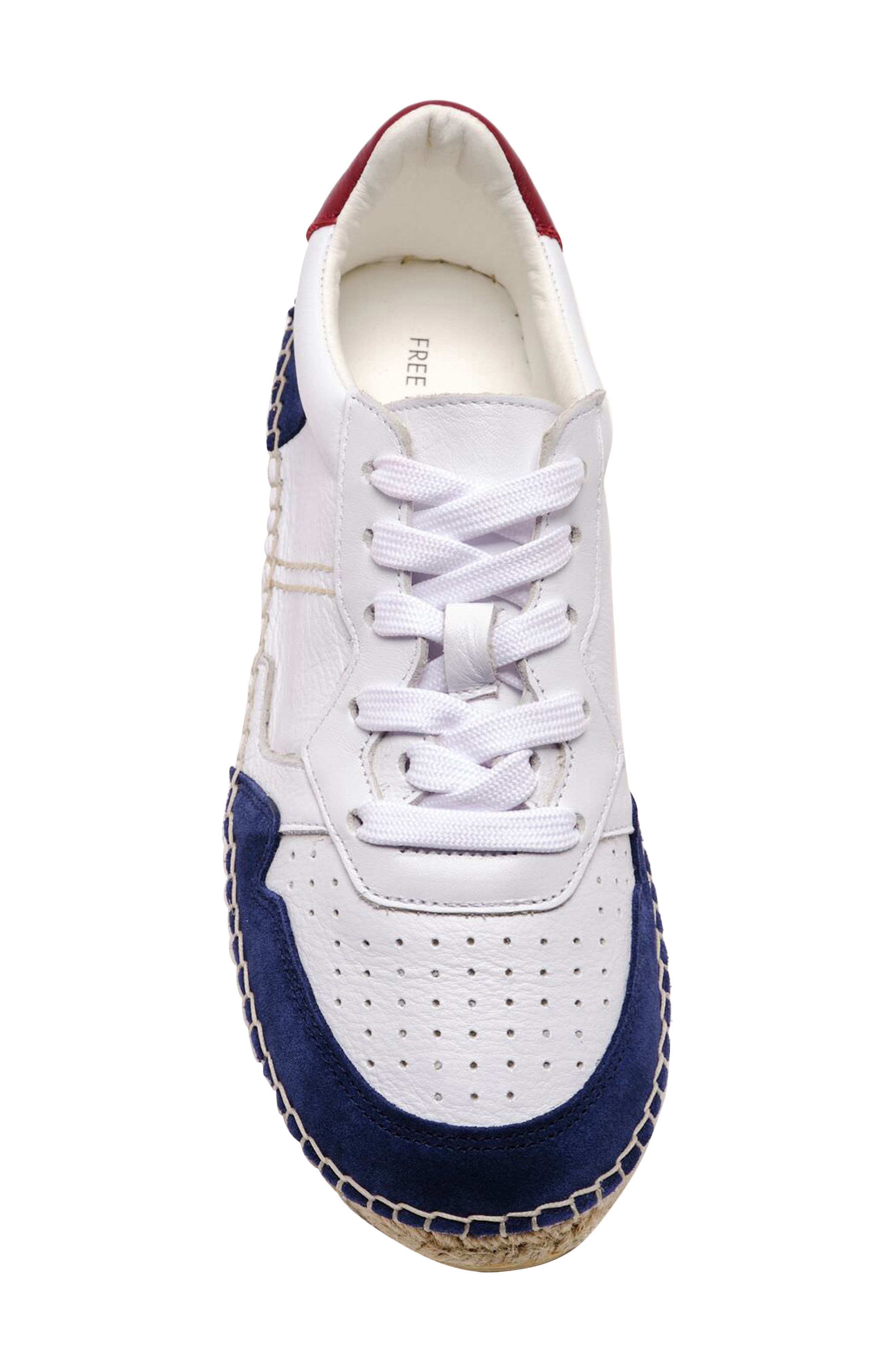 Serendipity Sneaker, Alternate, color, ECRU INDIGO COMBO