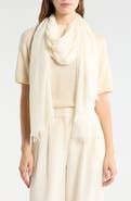 Nordstrom Striped Silk & Cashmere Scarf