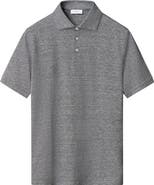 Eton Linen & Cotton Fine Knit Polo