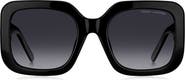 Marc Jacobs 53mm Gradient Polarized Square Sunglasses