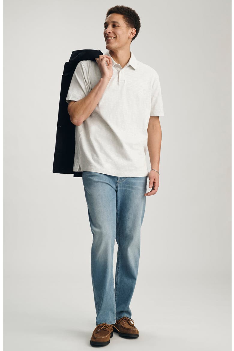 Slub Cotton Polo, Alternate, color, LUNAR ROCK
