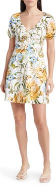 Favorite Daughter The Beloved Floral Stretch Cotton Minidress