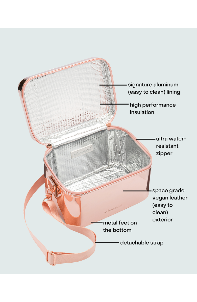 WELLinsulated Performance Beauty Case, Alternate, color, Rose Gold